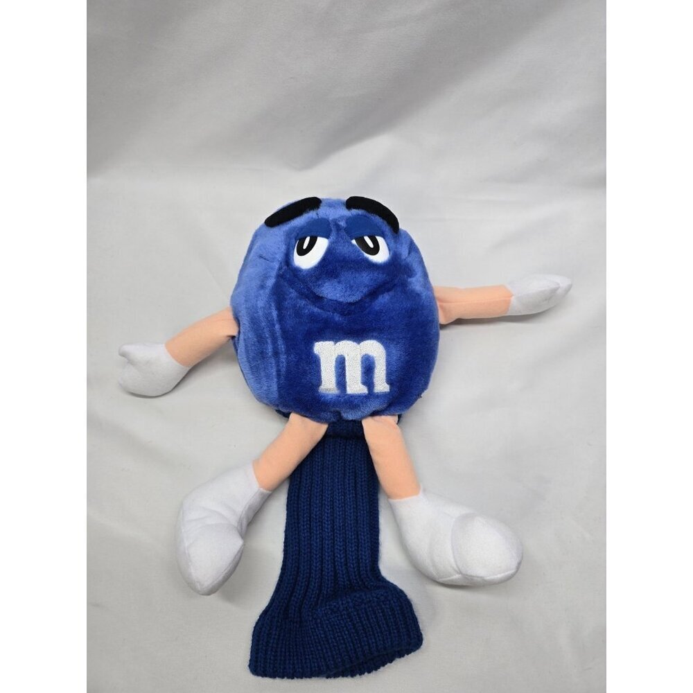 M&M Candy Blue Plush Character Golf Club Cover #1 Embroidered Back